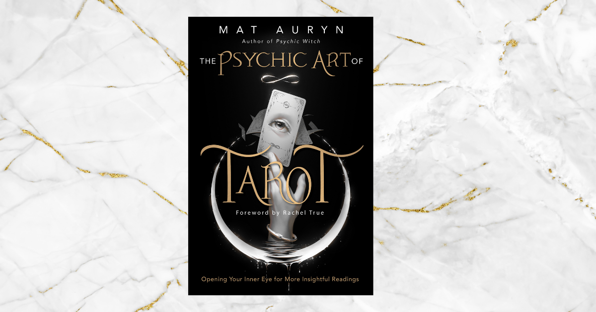 Innovative tarot approach by Mat Auryn, Opening psychic senses with tarot, Longtime tarot reader insights, Accessing tarot wisdom, Innovative tarot spreads and exercises, Magical concepts in tarot, Fresh view on effective tarot reading, Essential for tarot collection, Psychic tune-up with tarot, Central in tarot library.